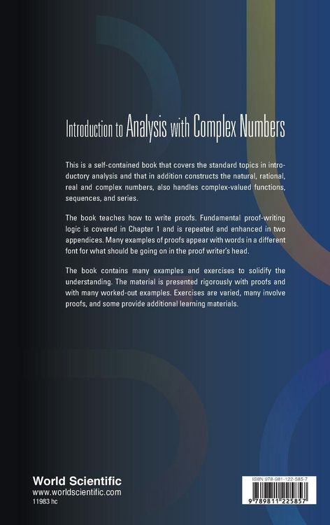 Produktbild: Introduction To Analysis with Complex Numbers