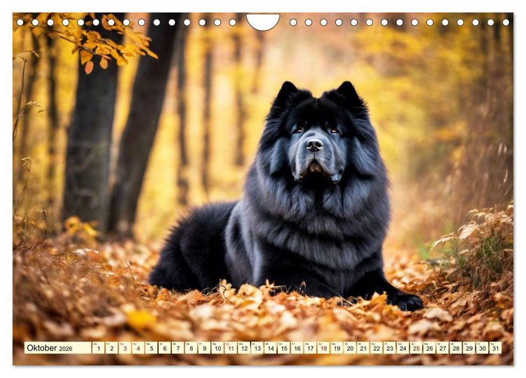 Produktbild: Chow Chow - der L&ouml;wenkopfhund (Wandkalender 2026 DIN A4 quer), CALVENDO Monatskalender