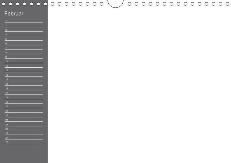 Produktbild: Bastelkalender mit Planerfunktion / F&uuml;r Schwarz - Wei&szlig; - Seher (Wandkalender immerw&auml;hrend DIN A4 quer)