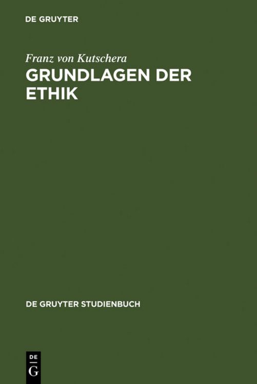Produktbild: Grundlagen der Ethik