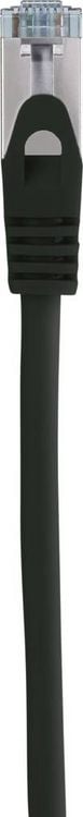 Produktbild: Renkforce RF-5044042 RJ45 Patchkabel CAT 6a S/FTP 1.00m Schwarz Flammwidrig 1St.