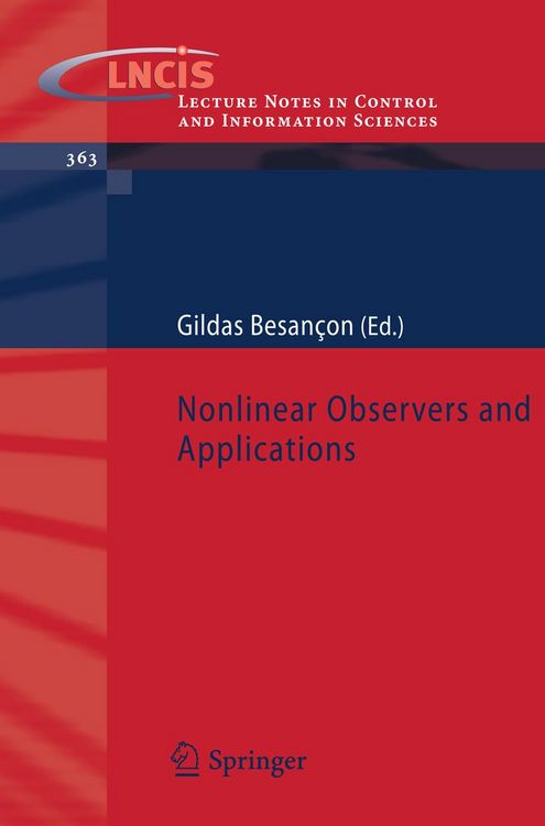 Produktbild: Nonlinear Observers and Applications