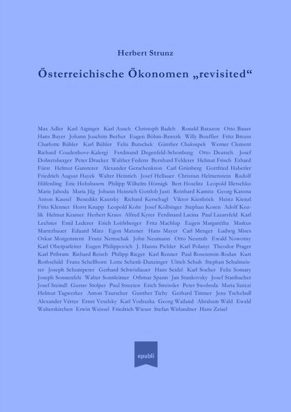 Produktbild: &Ouml;sterreichische &Ouml;konomen &bdquo;revisited&ldquo;