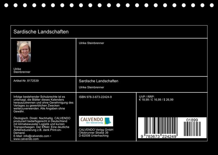 Produktbild: Sardische Landschaften (Tischkalender 2022 DIN A5 quer)