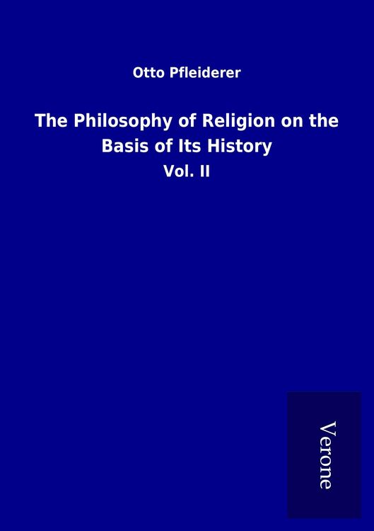 Produktbild: The Philosophy of Religion on the Basis of Its History