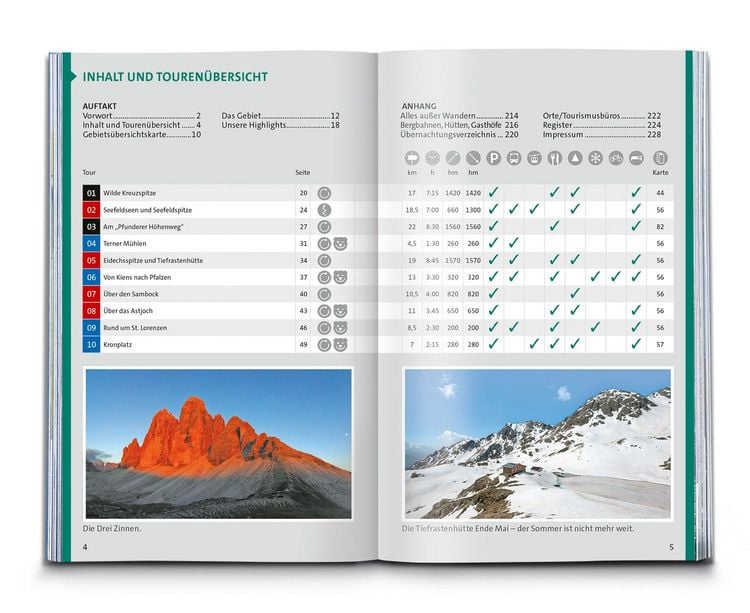 Produktbild: KOMPASS Wanderf&uuml;hrer Pustertal und seine Seitent&auml;ler, Herausragende Dolomiten, 60 Touren mit Extra-Tourenkarte