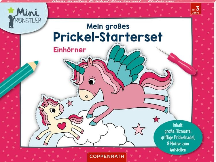 Produktbild: Mein gro&szlig;es Prickel-Starterset: Einh&ouml;rner