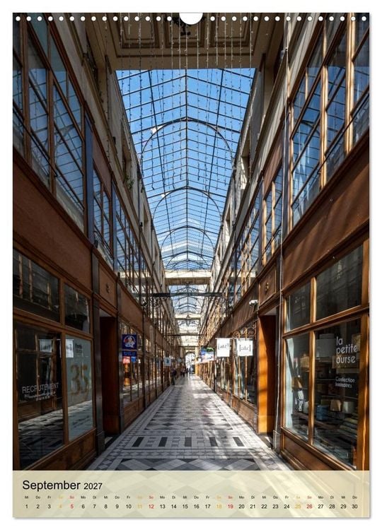 Produktbild: Pariser Passagen &ndash; Architektur und Atmosph&auml;re (Wandkalender 2027 DIN A3 hoch), CALVENDO Monatskalender