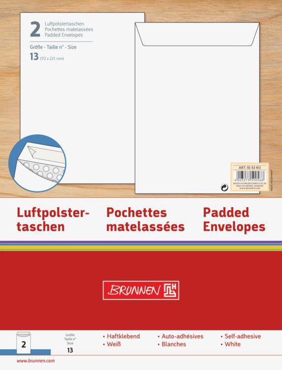 Produktbild: Brunnen Luftpolstertasche Gr13 2St