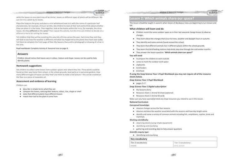 Produktbild: Snap Science Teacher's Guide Year 1