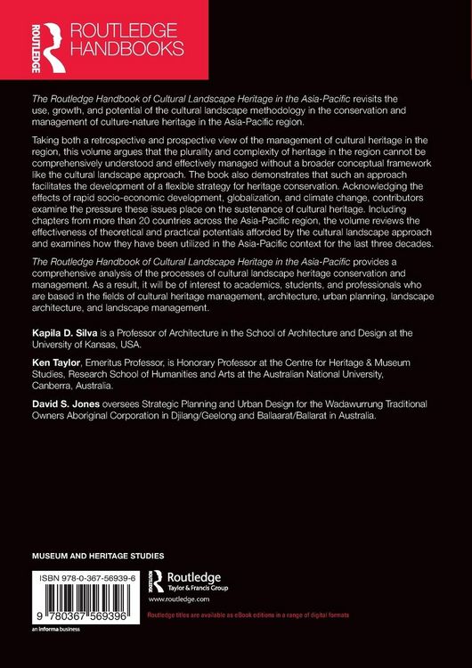 Produktbild: The Routledge Handbook of Cultural Landscape Heritage in The Asia-Pacific