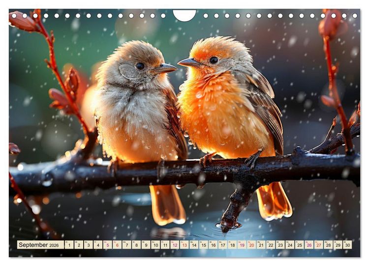 Produktbild: V&ouml;gel Alltag (Wandkalender 2026 DIN A4 quer), CALVENDO Monatskalender