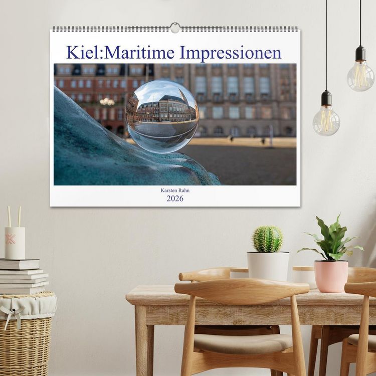 Produktbild: Kiel: Maritime Impressionen (Wandkalender 2026 DIN A2 quer), CALVENDO Monatskalender