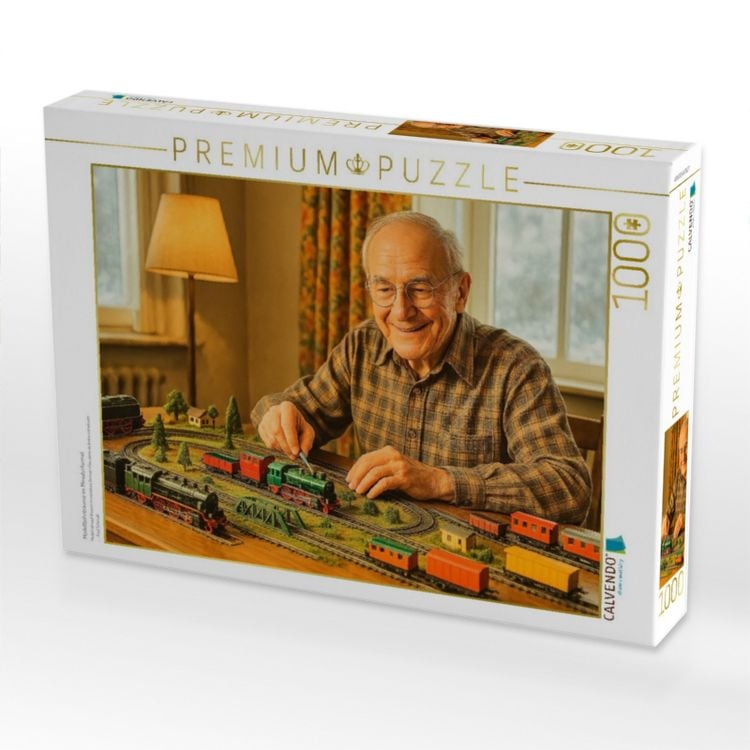Produktbild: CALVENDO Puzzle Modellbahntr&auml;ume im Miniaturformat | 1000 Teile Lege-Gr&ouml;&szlig;e 64x48cm Foto-Puzzle f&uuml;r gl&uuml;ckliche Stunden