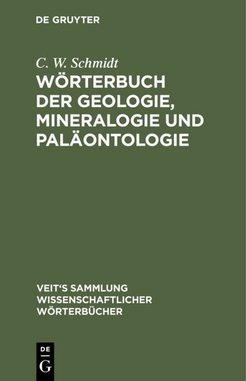 Produktbild: W&ouml;rterbuch der Geologie, Mineralogie und Pal&auml;ontologie