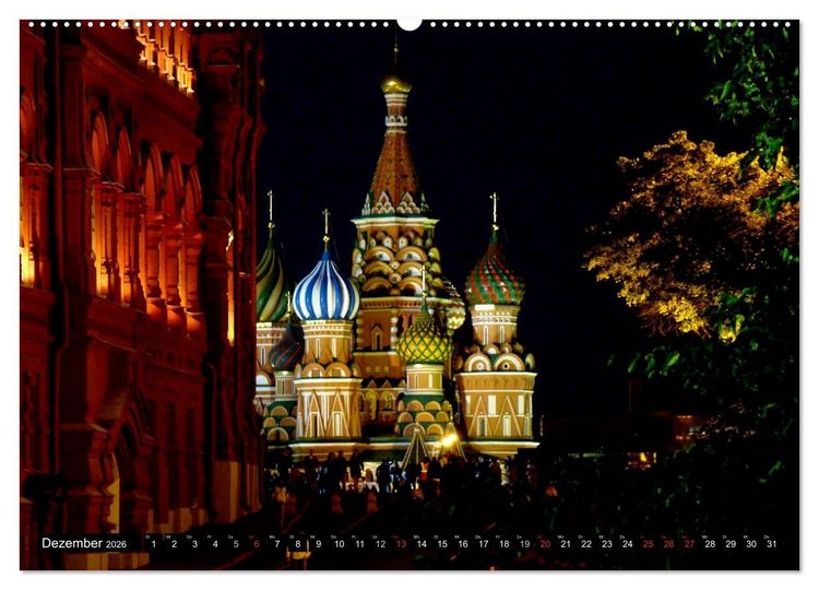 Produktbild: Weltmetropole Moskau (Wandkalender 2026 DIN A2 quer), CALVENDO Monatskalender