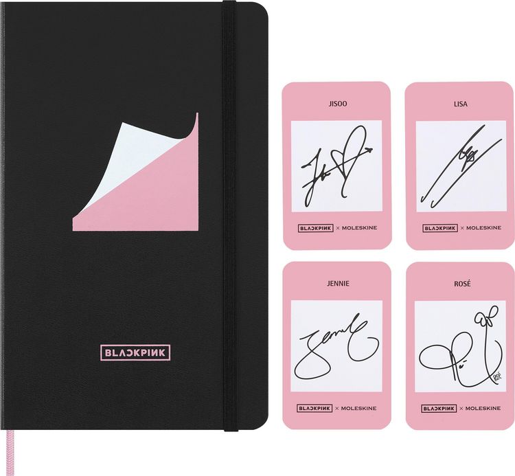 Produktbild: Moleskine X Blackpink Notizbuch L/A5, liniert, fester Einband, Schwarz