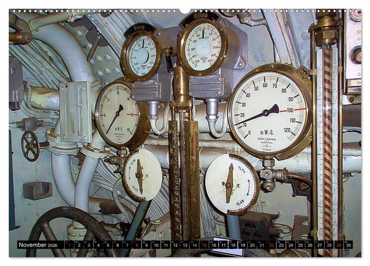 Produktbild: U-Boote - Milit&auml;rische Unget&uuml;me (hochwertiger Premium Wandkalender 2026 DIN A2 quer), Kunstdruck in Hochglanz