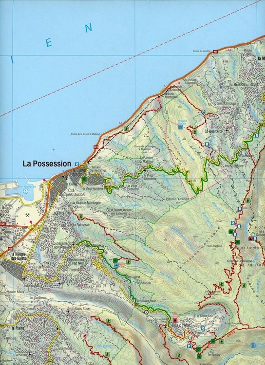 Produktbild: freytag & berndt Stra&szlig;enkarte R&eacute;union 1:50.000