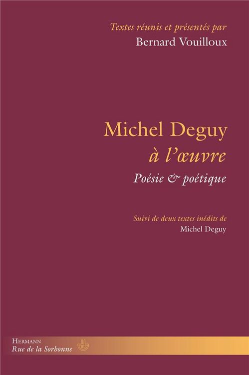Produktbild: Michel deguy a l oeuvre