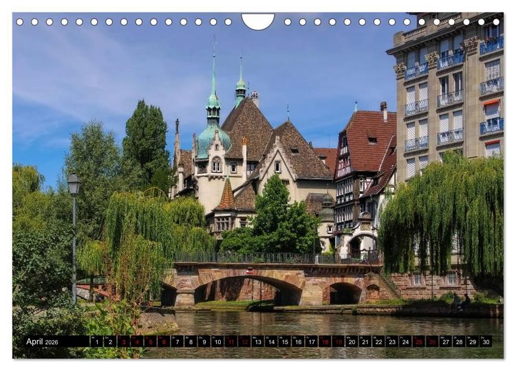 Produktbild: Stra&szlig;burg - Im Herzen Europas (Wandkalender 2026 DIN A4 quer), CALVENDO Monatskalender