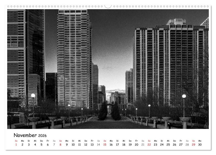 Produktbild: Chicago 2026 (Wandkalender 2026 DIN A2 quer), CALVENDO Monatskalender
