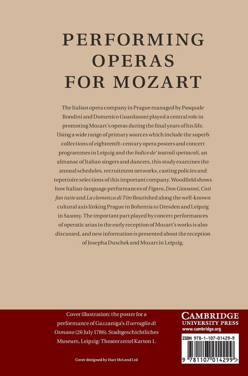 Produktbild: Performing Operas for Mozart