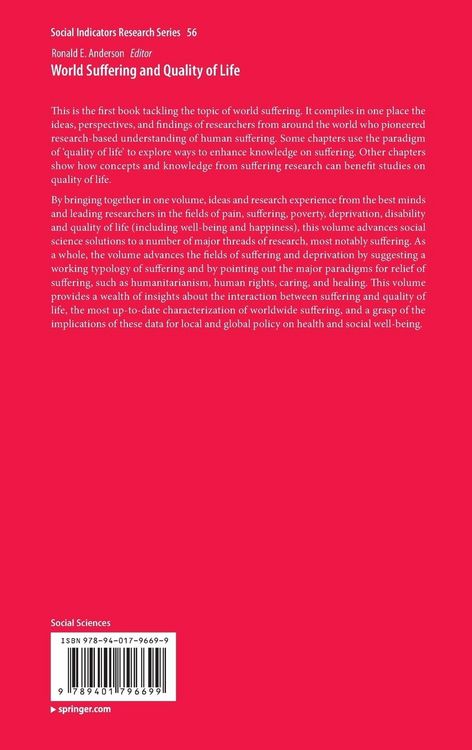 Produktbild: World Suffering and Quality of Life