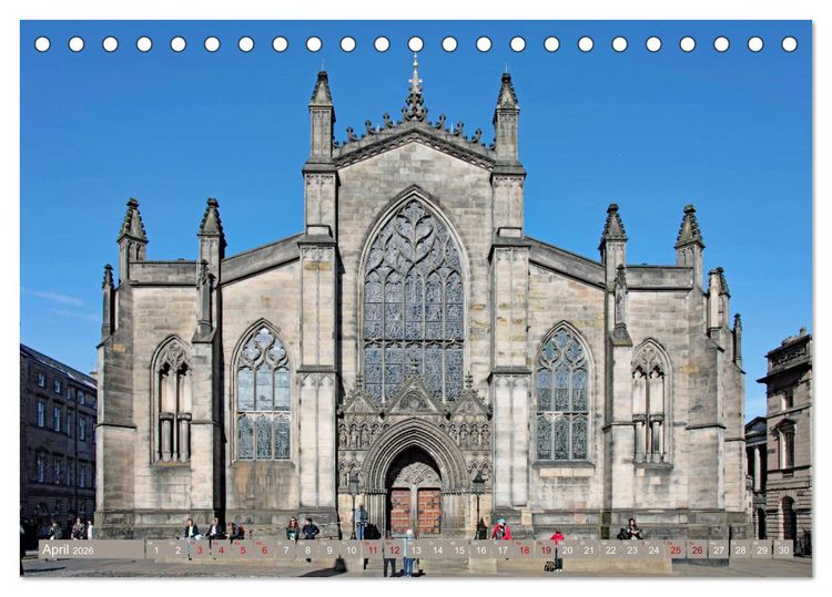 Produktbild: So sch&ouml;n ist Edinburgh (Tischkalender 2026 DIN A5 quer), CALVENDO Monatskalender