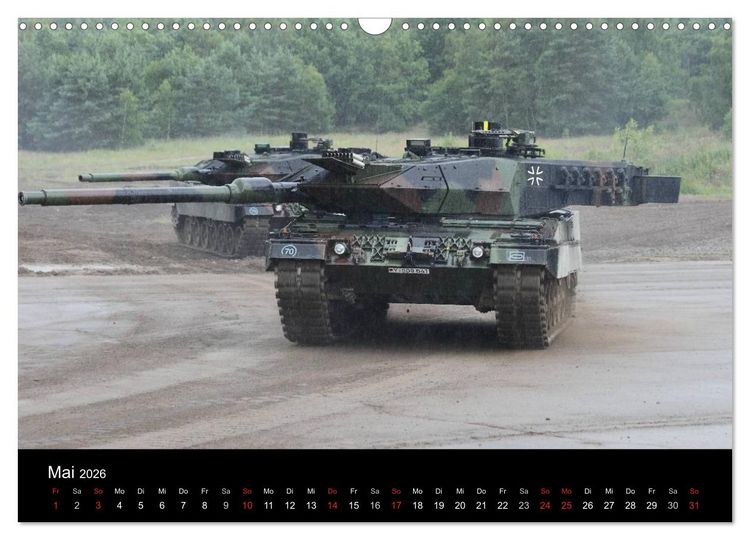 Produktbild: Panzerstahl auf der Heide &ndash; Das Heer legt wieder los (Wandkalender 2026 DIN A3 quer), CALVENDO Monatskalender