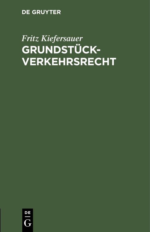 Produktbild: Grundst&uuml;ckverkehrsrecht