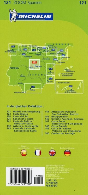 Produktbild: Michelin Madrid und Umgebung 1 : 170 000