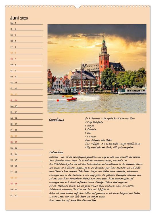 Produktbild: Ostfriesland - Appetit auf mehr (Wandkalender 2026 DIN A2 hoch), CALVENDO Monatskalender