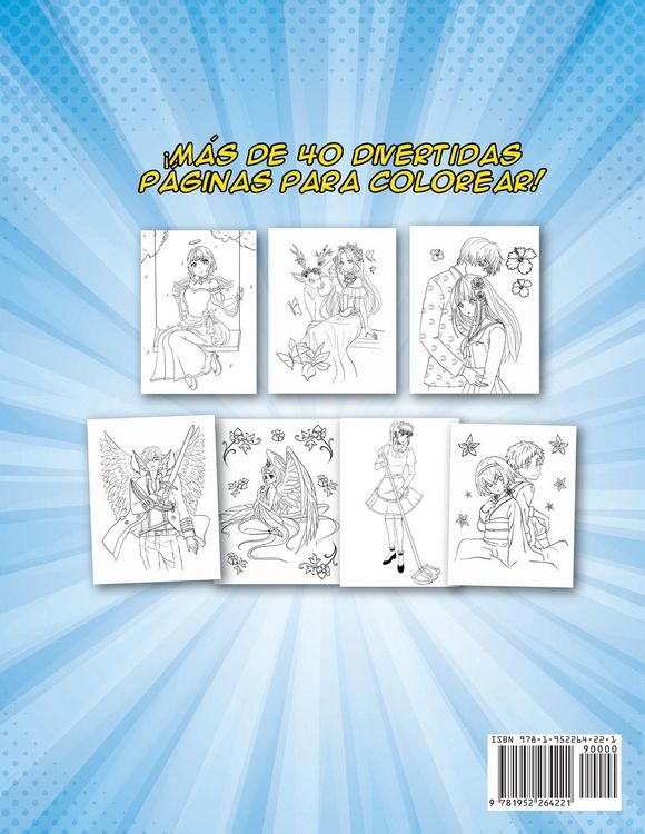 Produktbild: Anime libro de colorear para ni&ntilde;os y adultos