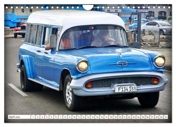 Produktbild: Kult-Kombis in Kuba - Oldtimer-Rarit&auml;ten der F&uuml;nfziger Jahre (Wandkalender 2026 DIN A4 quer), CALVENDO Monatskalender