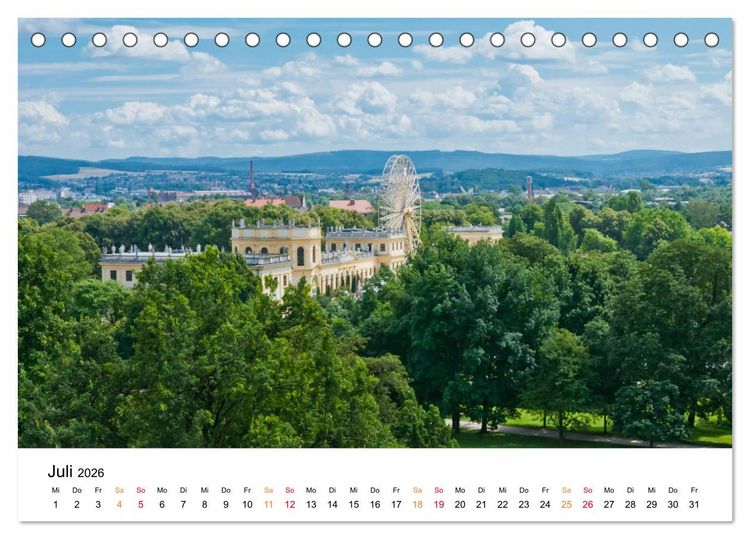 Produktbild: Kassel - wundersch&ouml;ne Stadt in Nordhessen (Tischkalender 2026 DIN A5 quer), CALVENDO Monatskalender