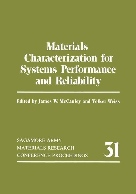 Produktbild: Materials Characterization for Systems Performance and Reliability