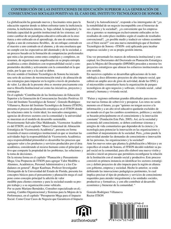 Produktbild: Contribucion de Las Instituciones de Educacion Superior a la Generacion de Consecuencias Sociales Positivas