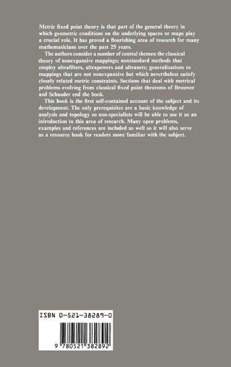 Produktbild: Topics in Metric Fixed Point Theory