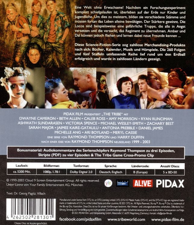 Produktbild: The Tribe - Eine Welt ohne Erwachsene - Komplettbox / Alle 260 Folgen der Kult-Serie in einer Box! (Pidax Serien-Klassiker) [5 BRs]