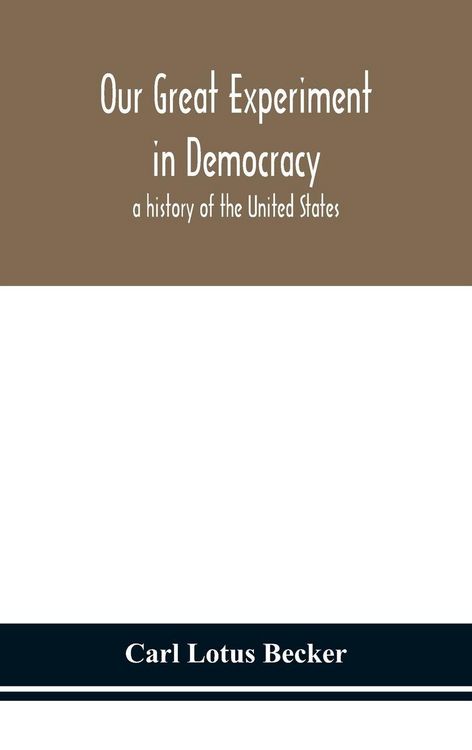 Produktbild: Our Great Experiment In Democracy