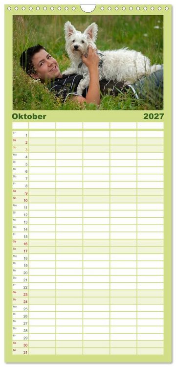 Produktbild: Familienplaner 2027 - Wir lieben die Natur! mit 5 Spalten (Wandkalender, 21 x 45 cm) CALVENDO