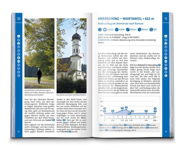 Produktbild: KOMPASS Wanderf&uuml;hrer Pfaffenwinkel, F&uuml;nfseenland, Starnberger See, Ammersee, 60 Touren