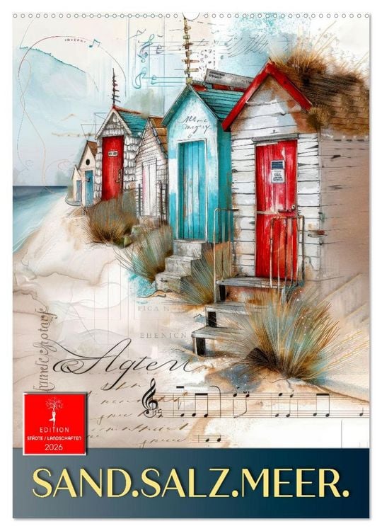 Produktbild: Sand.Salz.Meer. (Wandkalender 2026 DIN A2 hoch), CALVENDO Monatskalender
