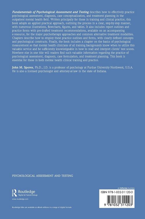 Produktbild: Fundamentals of Psychological Assessment and Testing