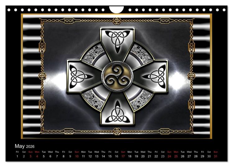 Produktbild: Celtic Symbols (Wall Calendar 2026 DIN A4 landscape), CALVENDO 12 Month Wall Calendar