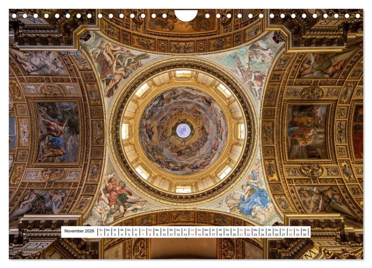 Produktbild: Gew&ouml;lbe des Glaubens &ndash; Kirchendecken Europas (Wandkalender 2026 DIN A4 quer), CALVENDO Monatskalender