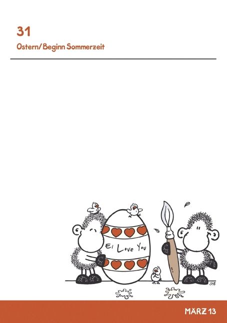 Produktbild: Sheepworld Terminkalender A6 2013