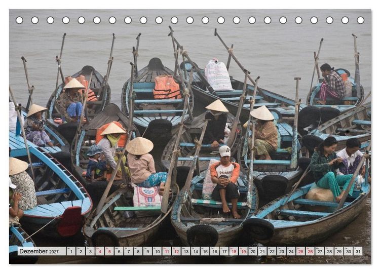Produktbild: Vietnam - Momente einer Reise (Tischkalender 2027 DIN A5 quer), CALVENDO Monatskalender