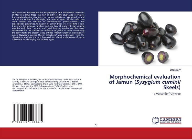 Produktbild: Morphochemical evaluation of Jamun (Syzygium cuminii Skeels)
